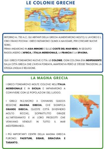 LE COLONIE GRECHIE