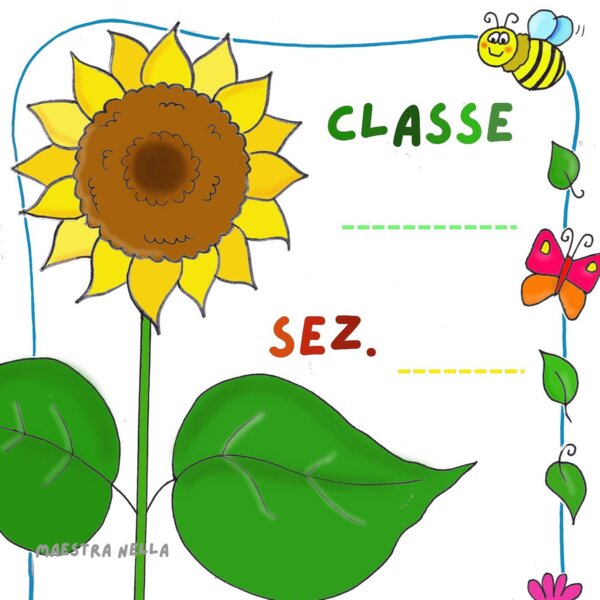 Un girasole per la porta