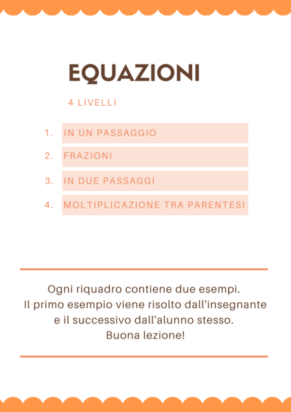 EQUAZIONI A 4 LIVELLI