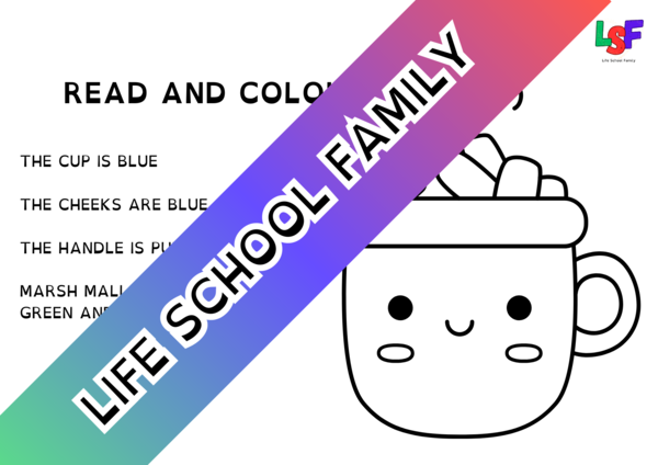 ENGLISH - read and colour WINTER