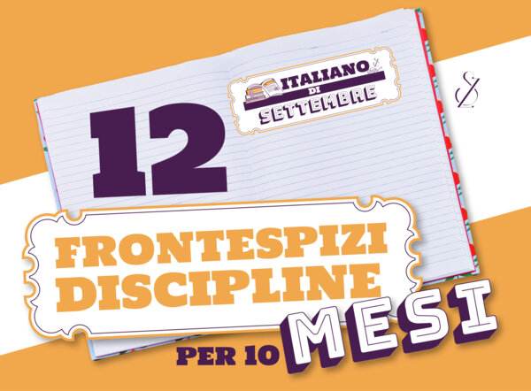 "FRONTESPIZI MESI" 12 discipline - 10 mesi