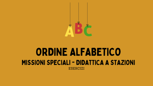 ORDINE ALFABETICO A STAZIONI