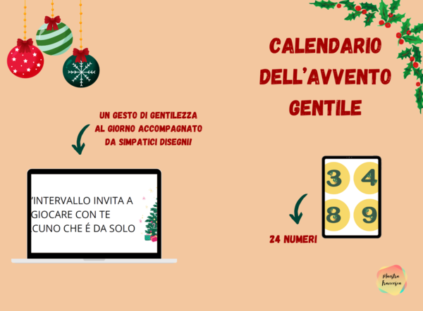 Calendario dell'avvento gentile