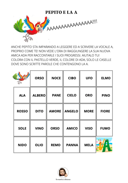 Pepito e le vocali