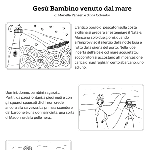 Gesù bambino venuto dal mare - albo illustrato