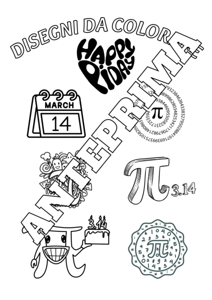 🎨 Disegni da Colorare - Pi Greco Day 🖍️