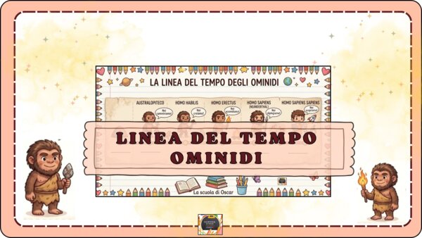 LINEA DEL TEMPO degli OMINIDI da completare