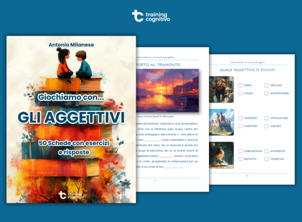 Giochiamo con gli aggettivi: 50 schede con esercizi e risposte