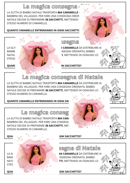 Problema natalizio - Divisioni a due cifre