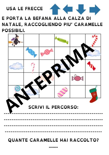 SCHEDA CODING UNPLUGGED EPIFANIA