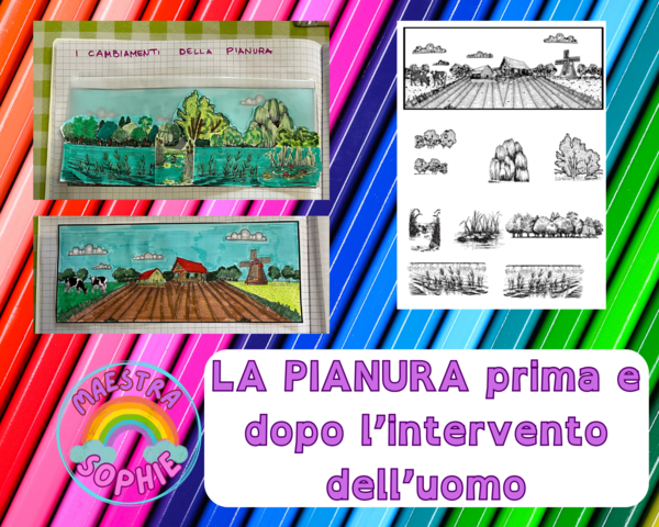 La pianura - PRIMA E DOPO l'intervento dell'uomo