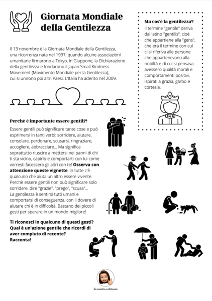 GIORNATA MONDIALE DELLA GENTILEZZA