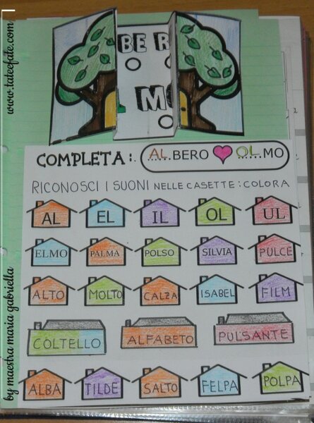 CONSONANTE L : SILLABE INVERSE con ALbero OLmo