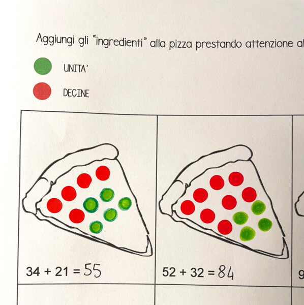 Addizioni e sottrazioni entro il 100 con i dots