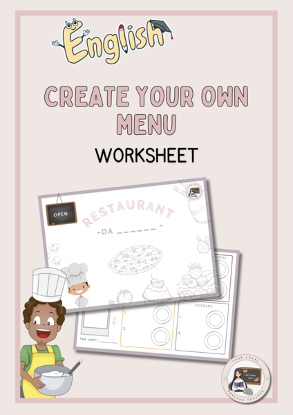 CREATE YOUR OWN MENU - VOCABULARY AND SPEAKING GAME | CREA IL TUO MENÙ - GIOCO DI VOCABOLI
