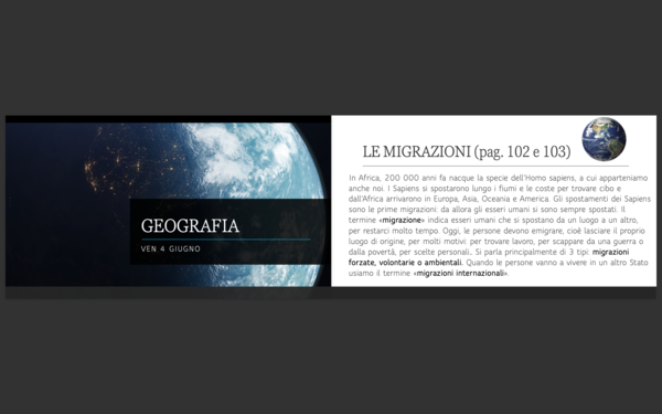 Geografia Classe 4/5 (demografia, popolazione, urbanistica, migrazioni..)