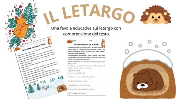 Favola sul letargo_ideale per gennaio e l'inverno