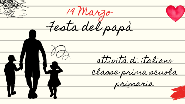 UNITÀ LABORATORIALE: “IL MIO PAPÀ È SPECIALE” Italiano classe prima scuola primaria