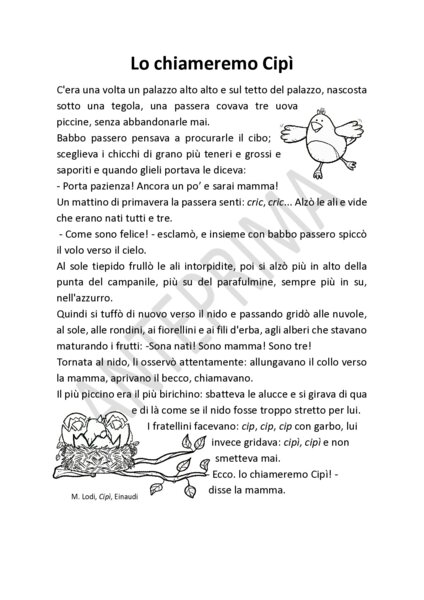 Lo chiameremo Cipì