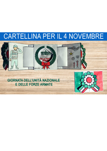 CARTELLINA PER GIORNATA dell’Unità Nazionale e delle Forze Armate ( 4 novembre)