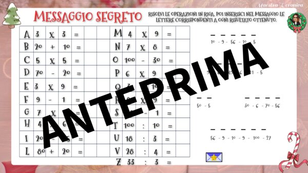 MESSAGGIO NATALIZIO SEGRETO