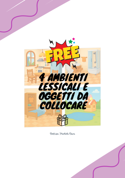 4 ambienti lessicali e oggetti da collocare - stimola il linguaggio
