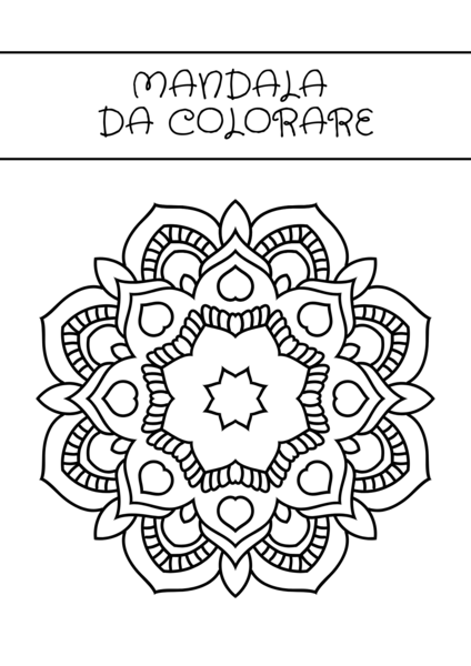 Mandala da colorare