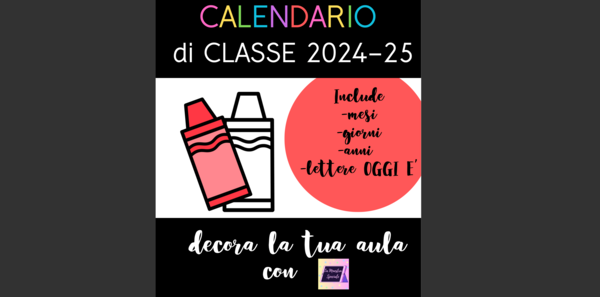 CALENDARIO DEL GIORNO CRAYON
