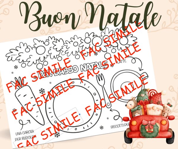 Tovaglietta per Babbo Natale
