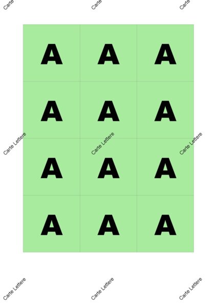 Carte con Lettere