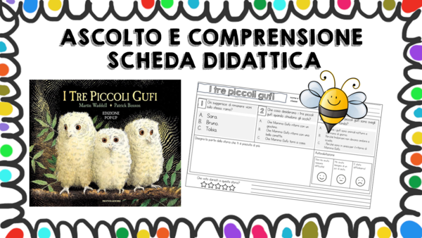 I tre piccoli gufi - scheda didattica comprensione