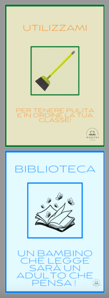Cartello angolo del riciclo e biblioteca