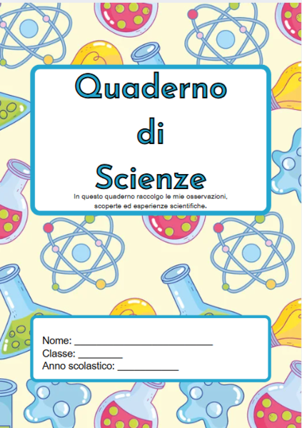 QUADERNO DI SCIENZE - CL.3
