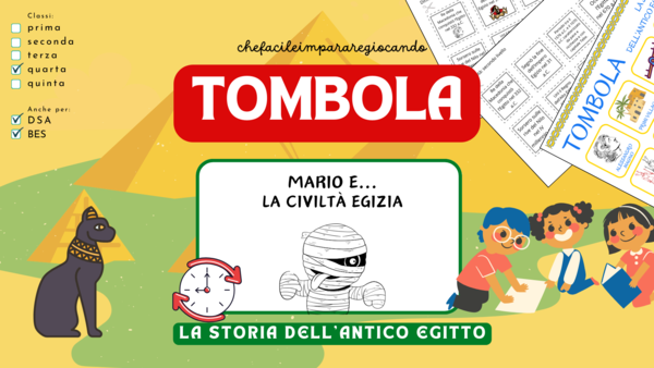 EGIZI - TOMBOLA DELLA STORIA DELL'ANTICO EGITTO