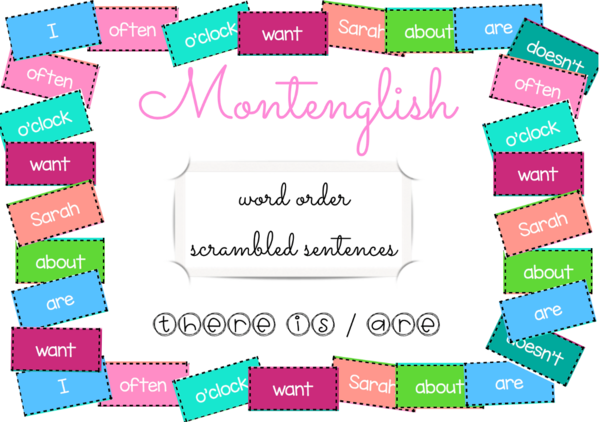 Scrambled Sentences: There is/are