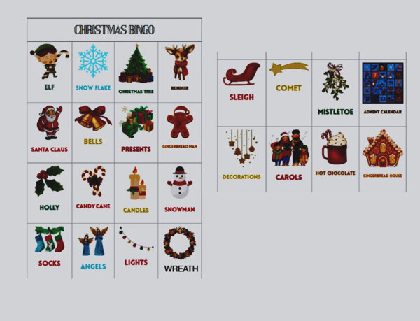 Christmas Bingo
