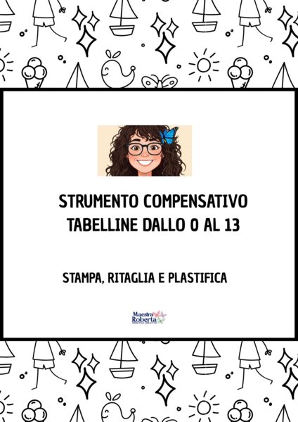 STRUMENTO COMPENSATIVO TABELLINE 0/13