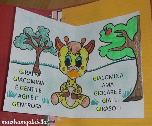 Suono G come Giraffa Giacomina pop up