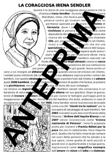 27 GENNAIO GIORNO DELLA MEMORIA – LA STORIA DI IRENA SENDLER – INTERDISCIPLINARE – EDUCAZIONE CIVICA – SCUOLA PRIMARIA