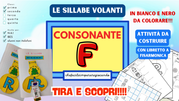 LA F VOLANTE - SILLABE FA FE FI FO FU - CLASSI PRIMA E SECONDA