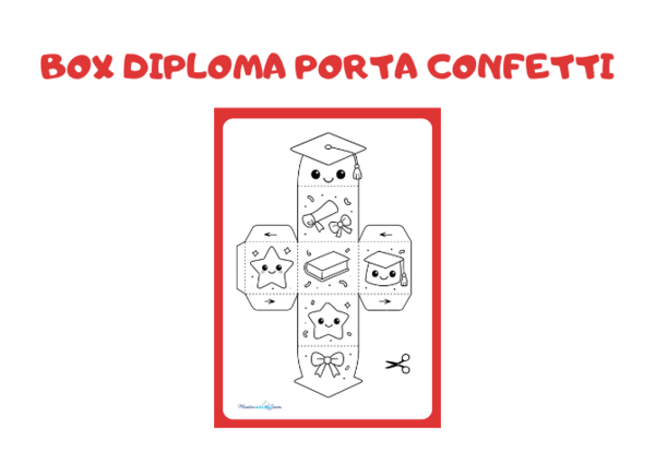 Box Diploma porta confetti