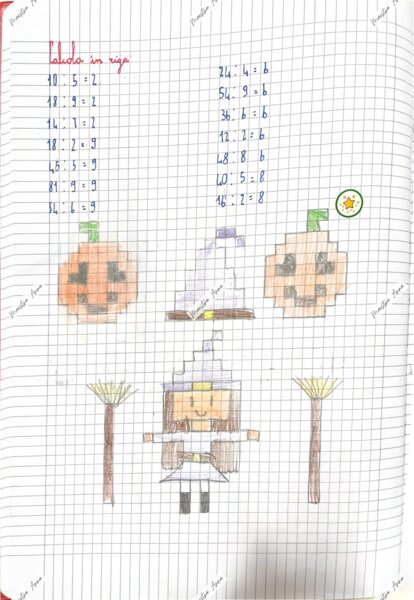 Matematica in classe terza – OTTOBRE- Esempio reale di lavoro quotidiano sul quaderno