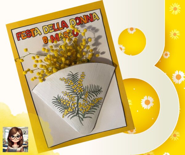 8 marzo festa della donna: biglietto popup