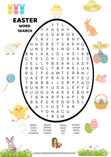 Easter word search