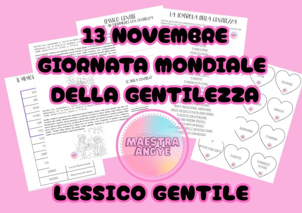 Lessico gentile: attività d'italiano per la Giornata mondiale della Gentilezza