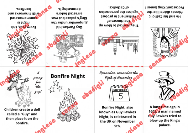 Bonfire Night mini book