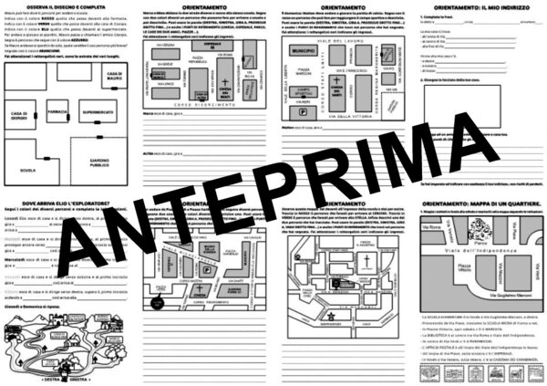 GEOGRAFIA SCUOLA PRIMARIA CLASSE TERZA: PERCORSI AVVIO ALL'ORIENTAMENTO SU CARTINE E RETICOLO CARTESIANO.
