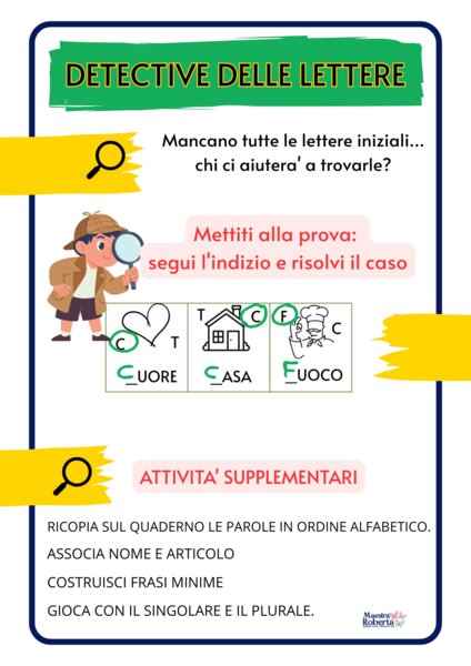 DETECTIVE DELLE LETTERE