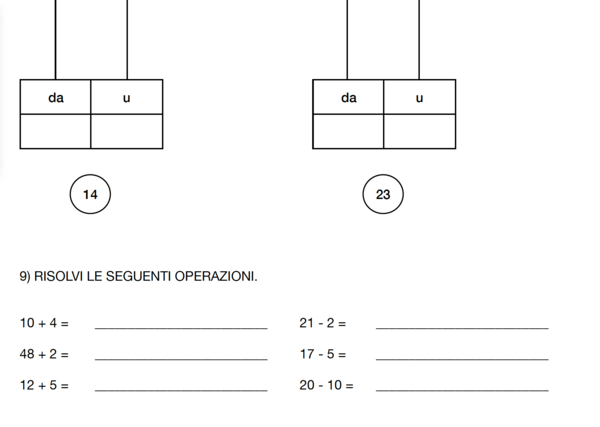 Prova di matematica - Numeri entro il 50 (personalizzata per DSA)