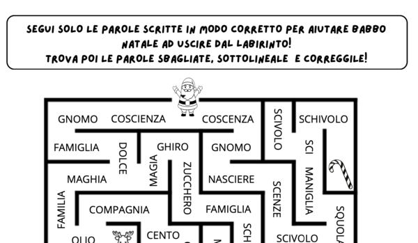 Labirinto di parole Natale